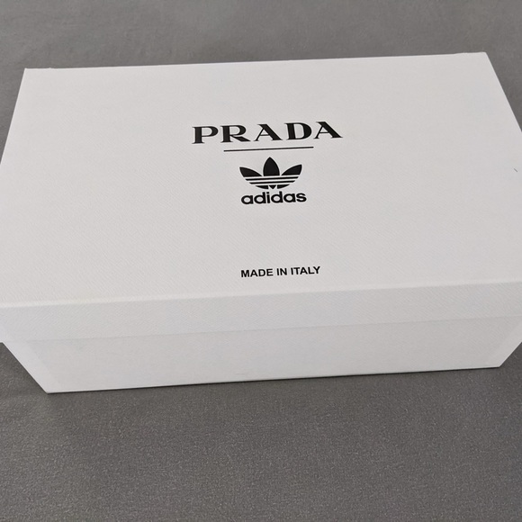 (UNISEX) ADIDAS PRADA X SUPERSTAR BLACK CORE (NEW) US 8 MEN / 9.5 W - Picture 7 of 12